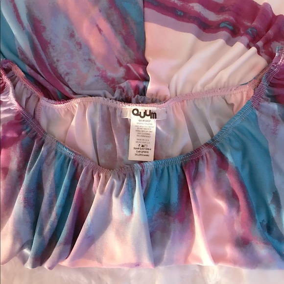 Plus Size Pastel Print Jumpsuit - Picture 7 of 8